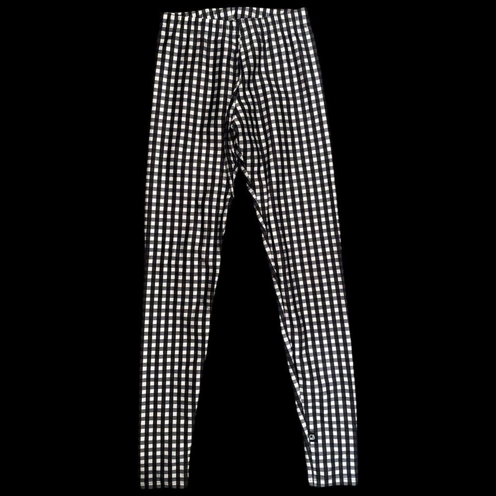 GUC Zara Terez Girls Medium Black and White Checkered Leggings
